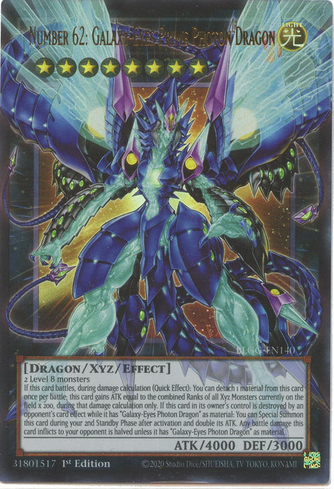 Number 62: Galaxy-Eyes Prime Photon Dragon [BLGG-EN140] Ultra Rare