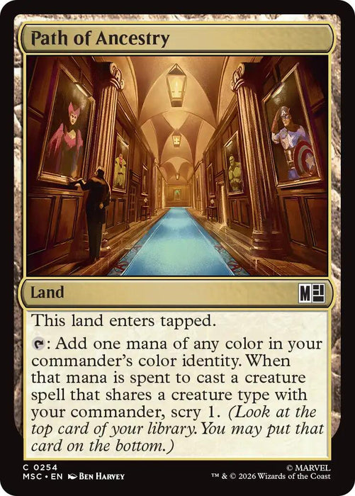 Path of Ancestry (Surge Foil) [Marvel Super Heroes Commander]