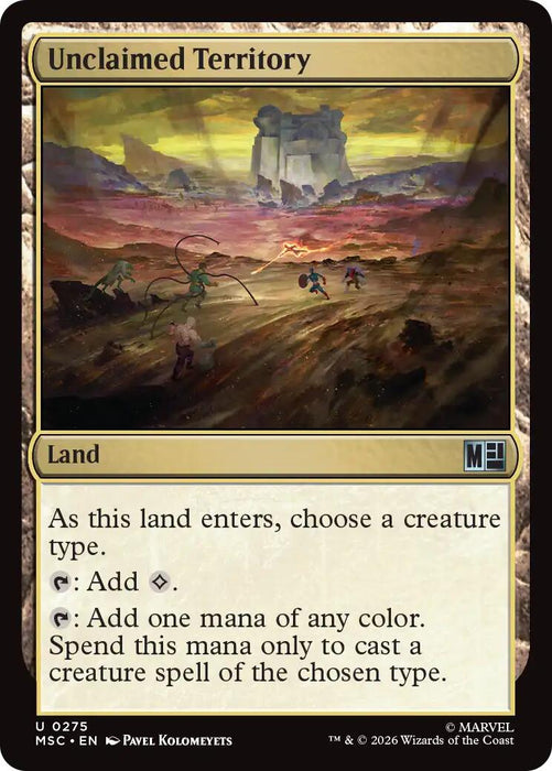 Unclaimed Territory (Surge Foil) [Marvel Super Heroes Commander]