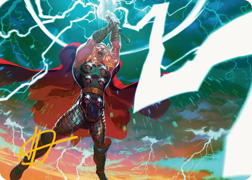 Lightning Strike Art Card (Gold-Stamped Signature) [Marvel Super Heroes Art Series]
