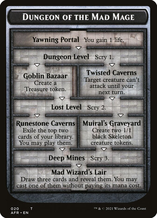 Dungeon of the Mad Mage Token (Oversized) [Oversize Cards]