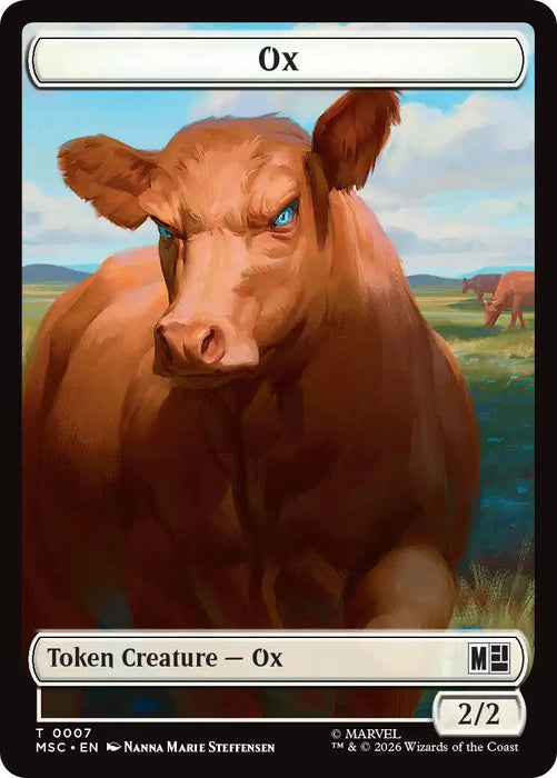 Ox // Vibranium Double-Sided Token [Marvel Super Heroes Commander Tokens]