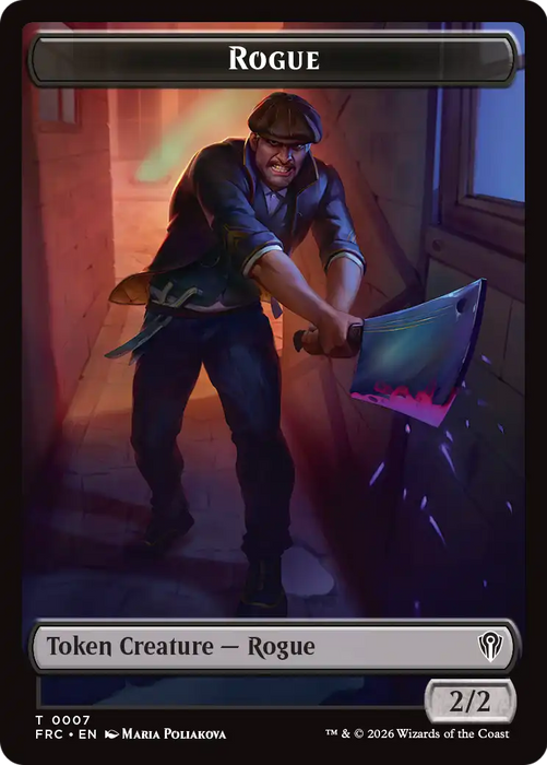 Insect // Rogue Double-Sided Token [Reality Fracture Commander Tokens]