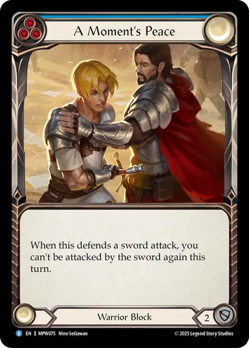 A Moment's Peace (Blue) [MPW075] (Mastery Pack Warrior)  Rainbow Foil