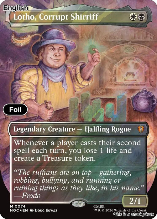 Lotho, Corrupt Shirriff (Borderless) (Surge Foil)