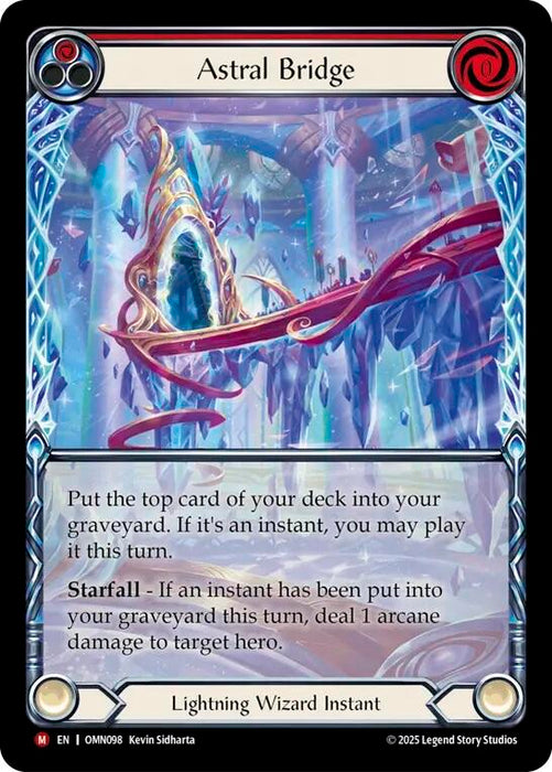 Astral Bridge (Red) (Extended Art) [OMN098] (Omens of the Third Age)  Cold Foil
