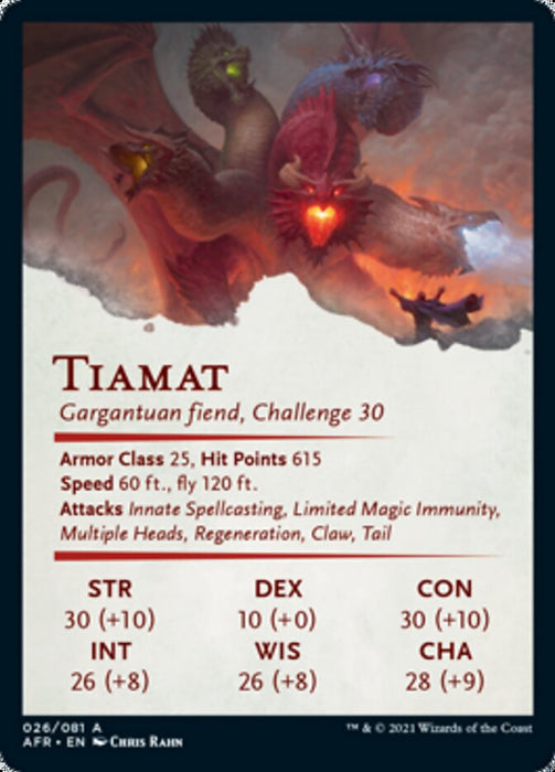 Tiamat Art Card [Dungeons & Dragons: Adventures in the Forgotten Realms Art Series]