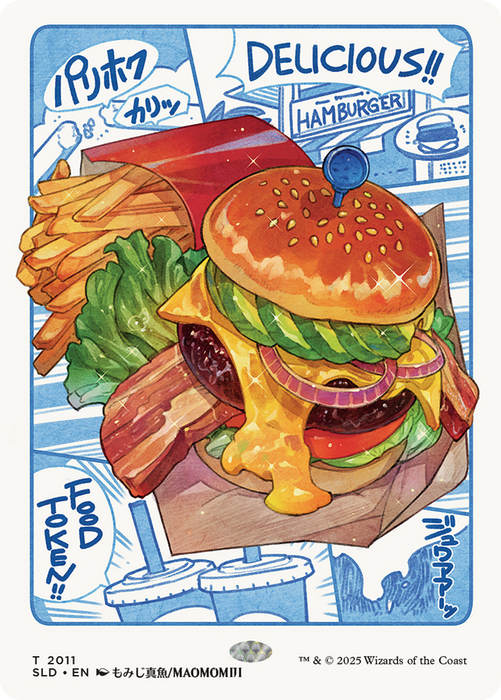 Food Token (2011) (Rainbow Foil) [Secret Lair Drop Series]