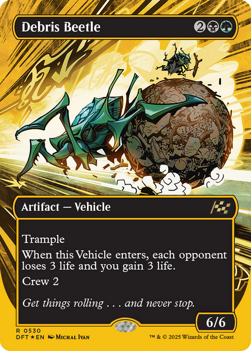 Debris Beetle (Borderless) (First-Place Foil) [Aetherdrift]