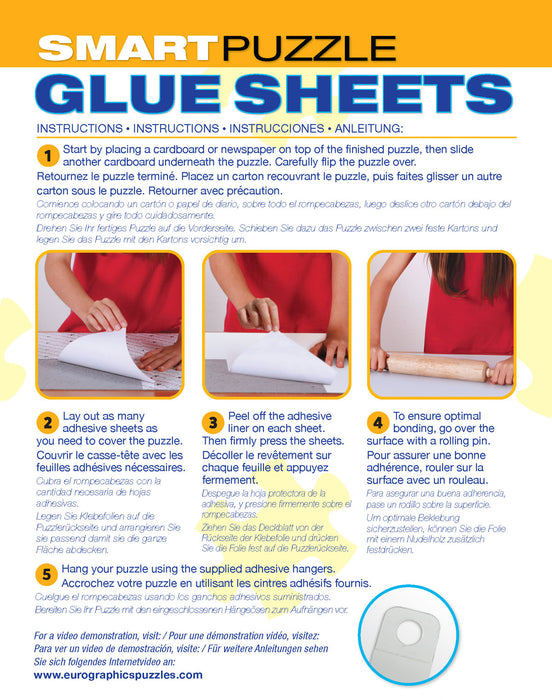 Smart Puzzle Glue Sheets  Feuilles de colle pour casse-tête