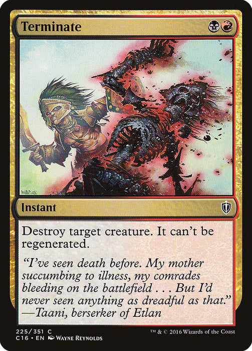 Terminate [Commander 2016]