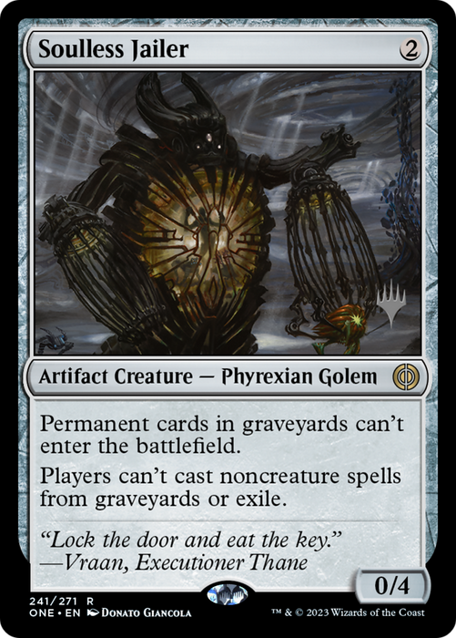 Soulless Jailer (Promo Pack) [Phyrexia: All Will Be One Promos]