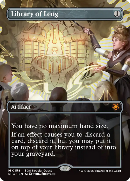 Library of Leng (Borderless) [Secrets of Strixhaven Special Guests]