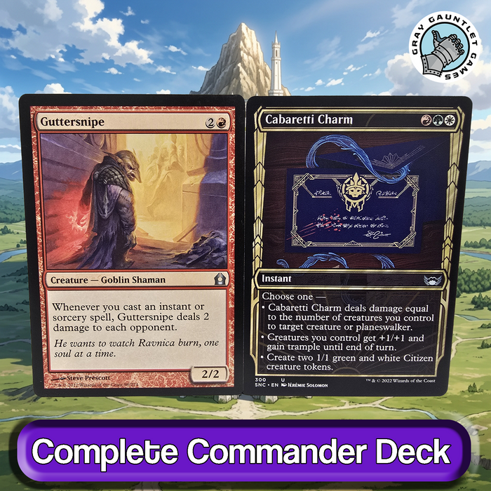 Aragorn, the Uniter COMMANDER DECK Spellslinger Charms Multicolor MTG Custom EDH