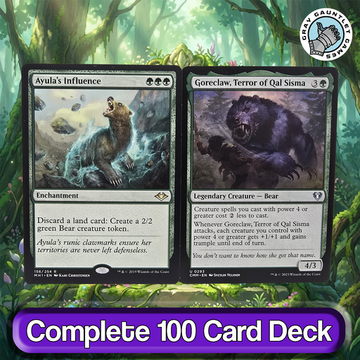 Ayula, Queen Among Bears COMMANDER DECK Bear Counters Fight MTG Custom EDH Magic Ayula, Queen Among Bears COMMANDER DECK Bear Counters Fight MTG Custom EDH Magic