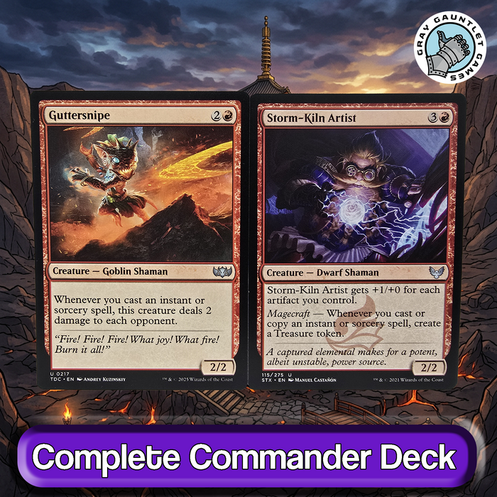 Fire Lord Azula COMMANDER DECK Spellslinger Copy Avatar MTG Custom Edh Magic