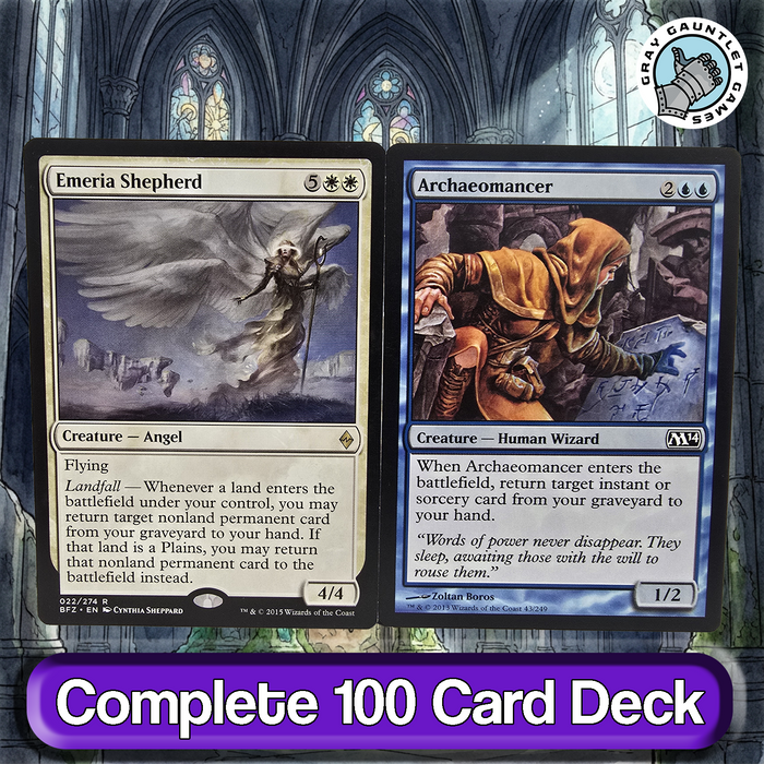 Brago, King Eternal COMMANDER DECK Azorius Blink Control MTG Custom EDH Magic
