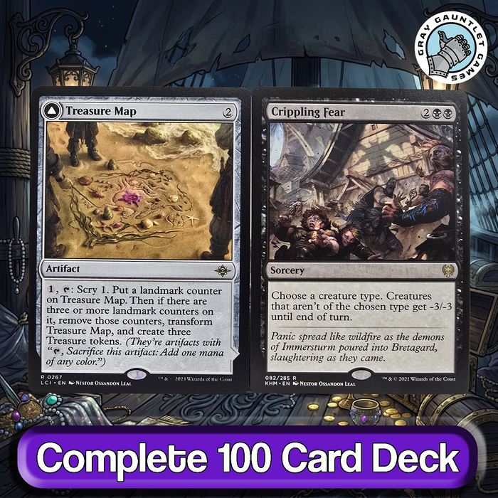 Admiral Beckett Brass COMMANDER DECK Pirate Treasure Theft MTG Custom EDH Magic