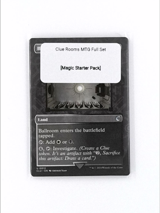 Clue Rooms MTG Dual Lands Full Set All 10 Magic Commander Staples EDH Mana Lot [Magic Starter Pack]