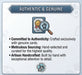 Gray Gauntlet Games authenticity infographic emphasizing a commitment to using exclusively genuine cards that are meticulously sourced hand-selected and artisan handcrafted with exceptional attention to detail.