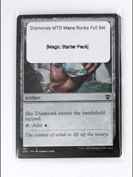Diamonds MTG Mana Rocks Full Set All 5 Magic Commander Staples EDH Artifacts Lot [Magic Starter Pack]