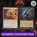 Two fantasy cards on a table with a gothic-style room background, featuring 'Shared Animosity' and 'Captivating Vampire'.