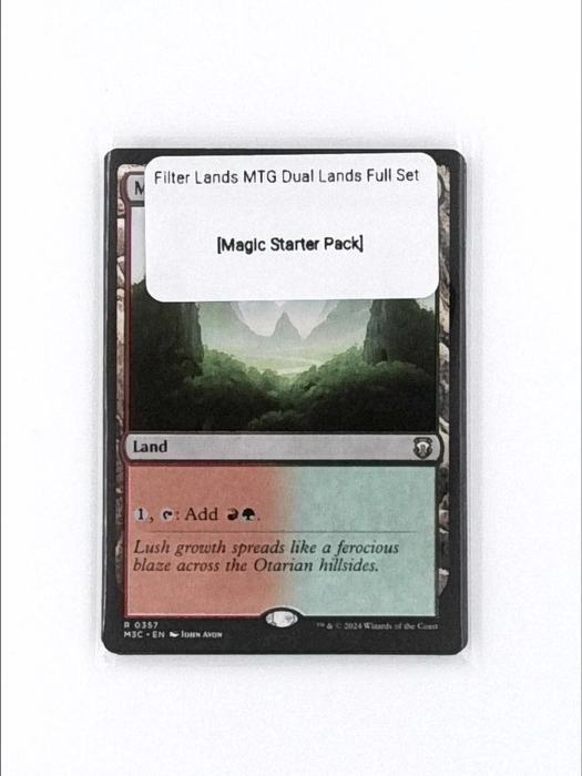 Filter Lands MTG Dual Lands Full Set All 10 Rare Untapped Magic Commander EDH NM [Magic Starter Pack]