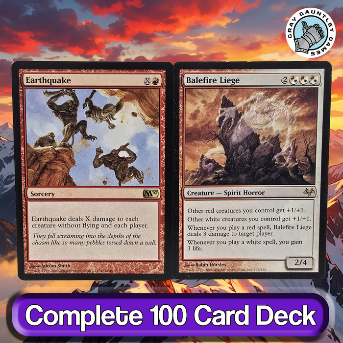 Firesong and Sunspeaker COMMANDER DECK Burn Lifegain Boros MTG Custom EDH Magic