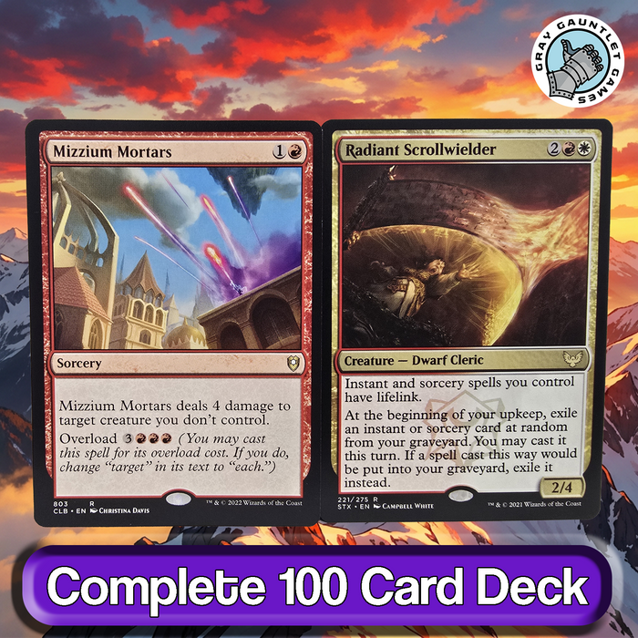 Firesong and Sunspeaker COMMANDER DECK Burn Lifegain Boros MTG Custom EDH Magic