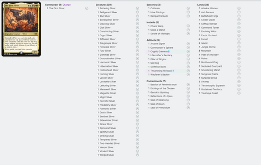 The First Sliver COMMANDER DECK