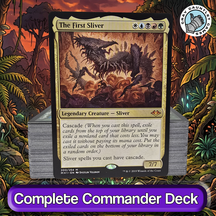 The First Sliver COMMANDER DECK Sliver Tribal MTG Custom Edh Magic