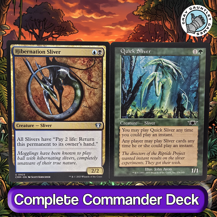 The First Sliver COMMANDER DECK Sliver Tribal MTG Custom Edh Magic