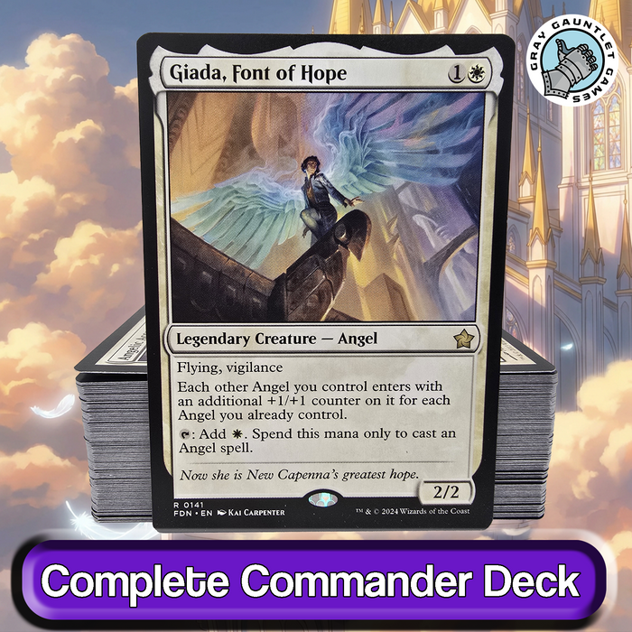 Giada, Font of Hope COMMANDER DECK Angel Tribal Flying MTG Custom EDH Magic