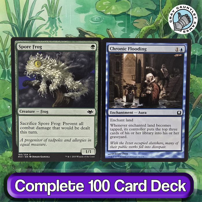 Grolnok, the Omnivore COMMANDER DECK Frog Tribal Self Mill Exile MTG Custom EDH