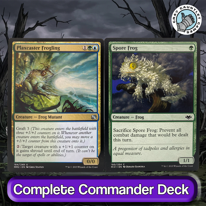 Grolnok, the Omnivore COMMANDER DECK Frog Typal Self Mill MTG Custom Edh Magic
