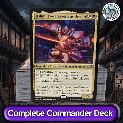 Isshin, Two Heavens as One COMMANDER DECK Attack Triggers Mardu MTG Cu Gray Gauntlet Games Isshin, Two Heavens as One COMMANDER DECK Attack Triggers Mardu MTG Cu Gray Gauntlet Games