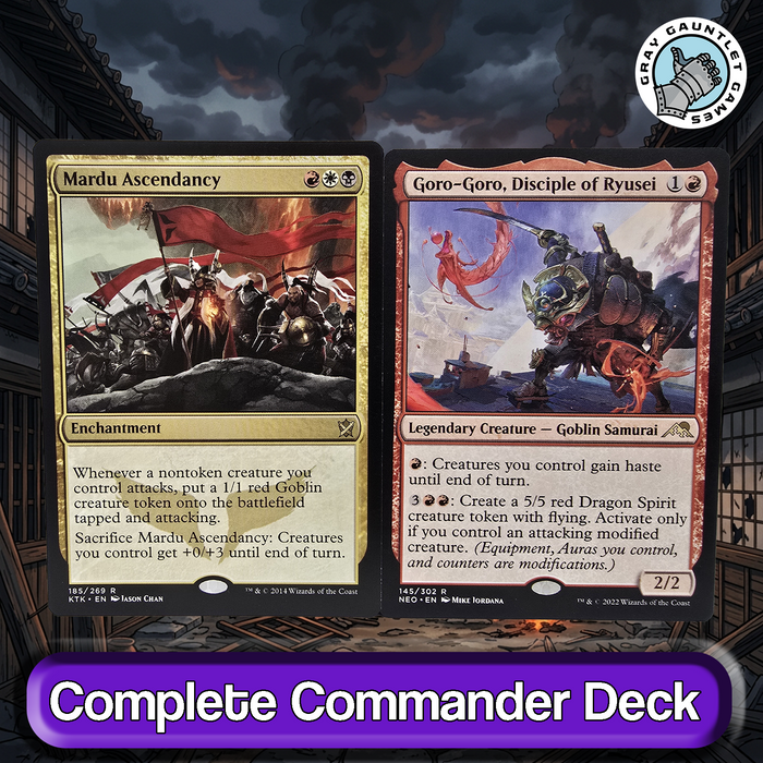 Isshin, Two Heavens as One COMMANDER DECK Attack Triggers Mardu MTG Custom EDH