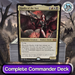 Trading card featuring 'Kaalia of the Vast' from a fantasy game with a dark, post-apocalyptic background.