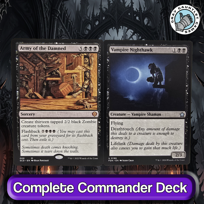 K'rrik, Son of Yawgmoth COMMANDER DECK Mono Black Lifegain Drain MTG Custom EDH