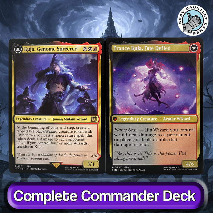 Kuja, Genome Sorcerer COMMANDER DECK Final Fantasy Burn MTG Custom Edh Magic