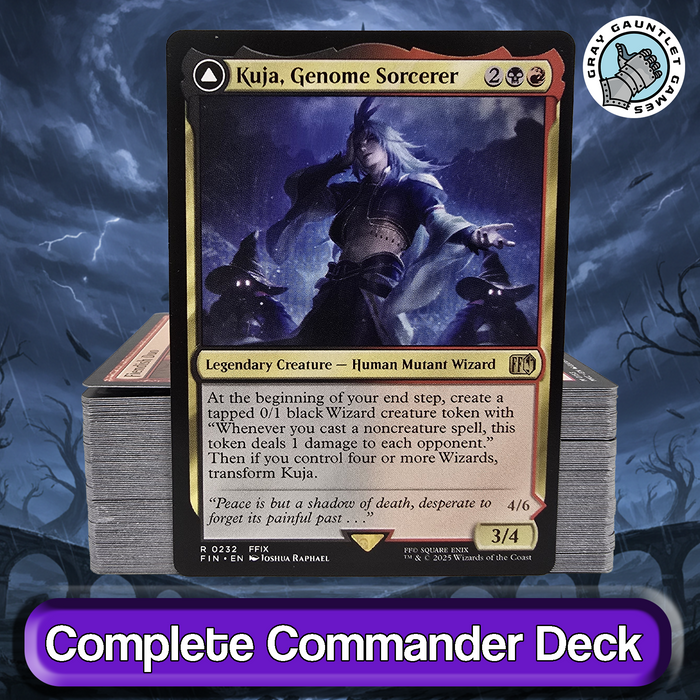 Kuja, Genome Sorcerer COMMANDER DECK Final Fantasy Burn MTG Custom Edh Magic