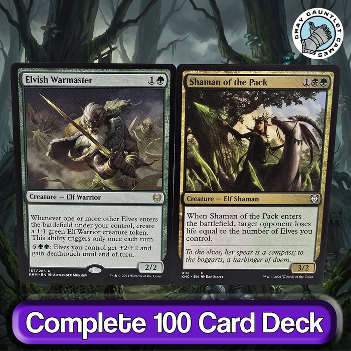 Lathril, Blade of the Elves COMMANDER DECK Elf Tribal Aggro MTG Custom EDH Magic