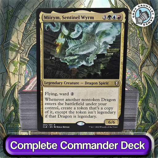 mtg miirym sentinel wyrm commander deck Miirym, Sentinel Wyrm COMMANDER DECK Dragon Tribal Copy MTG Custom EDH — Gray Gauntlet Games