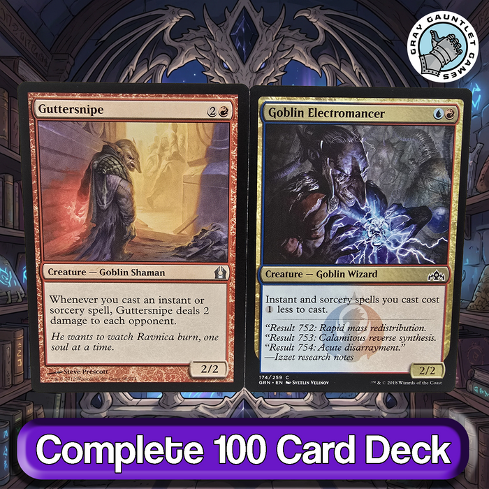 Niv-Mizzet, Parun COMMANDER DECK Spellslinger Draw Combo MTG Custom EDH Magic