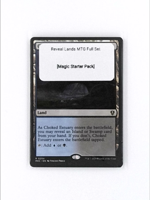 Reveal Lands MTG Dual Lands Full Set All 10 Rare Magic Commander EDH Mana Lot NM [Magic Starter Pack]