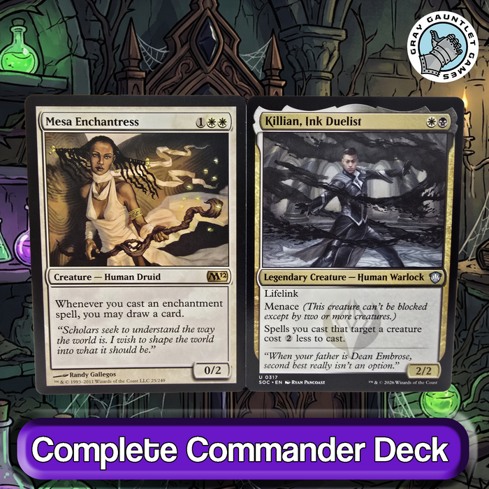 Eriette of the Charmed Apple COMMANDER DECK Auras Lifedrain MTG Custom Edh Magic