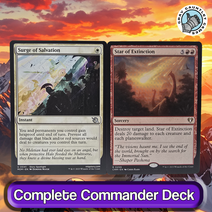 Firesong and Sunspeaker COMMANDER DECK Lifegain Burn Boros MTG Custom Edh Magic