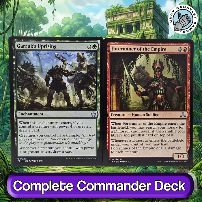 Gishath, Sun's Avatar COMMANDER DECK Dinosaur Tribal Stompy MTG Custom Edh Magic