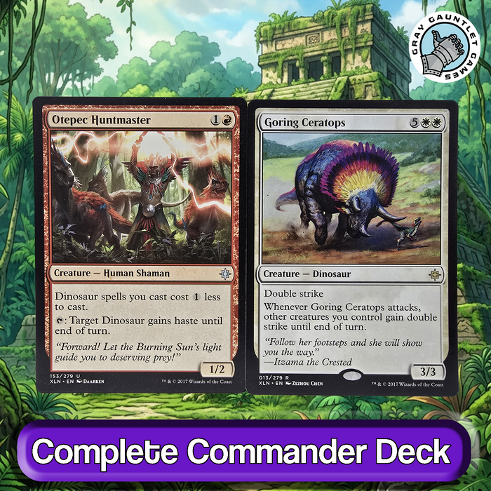 Gishath, Sun's Avatar COMMANDER DECK Dinosaur Tribal Stompy MTG Custom Edh Magic