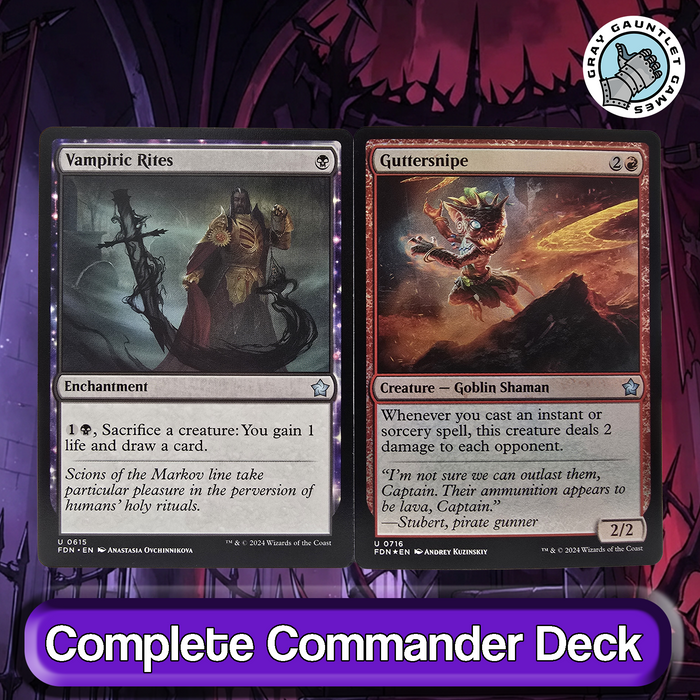 Judith, Carnage Connoisseur COMMANDER DECK Spellslinger MTG Custom Edh Magic